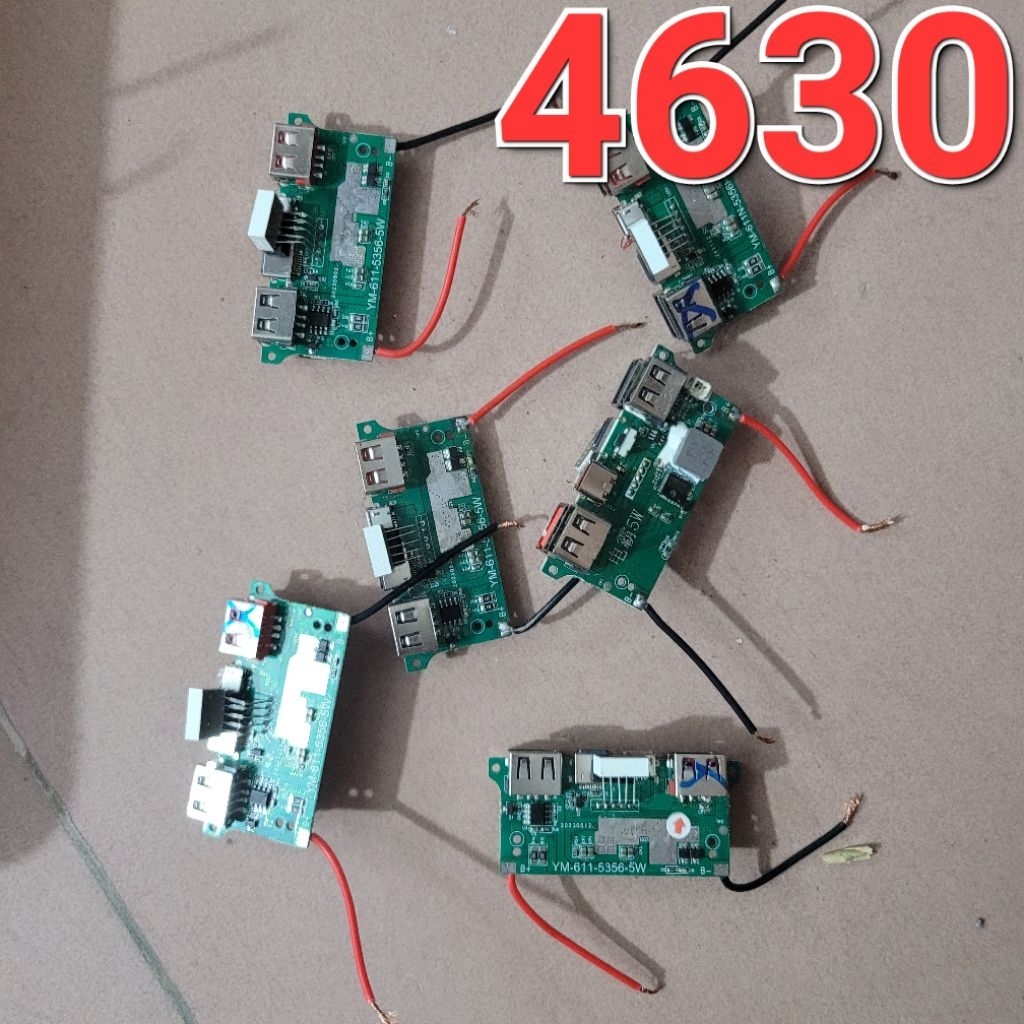 วงจรเครื่องชาร์จสํารองเร็วพร้อมจอ 5v 9v 12v ใช้ชิป ip5356 22w (วงจรถอดประกอบเก่า) พร้อมลวดบัดกรี