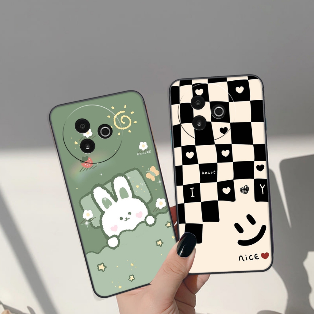 เคสสําหรับ Vivo Y39 / Y300 5G พิมพ์ลาย Brown - Pink Bear, Be@rick Bear, CUTEสุดๆ, CUTE