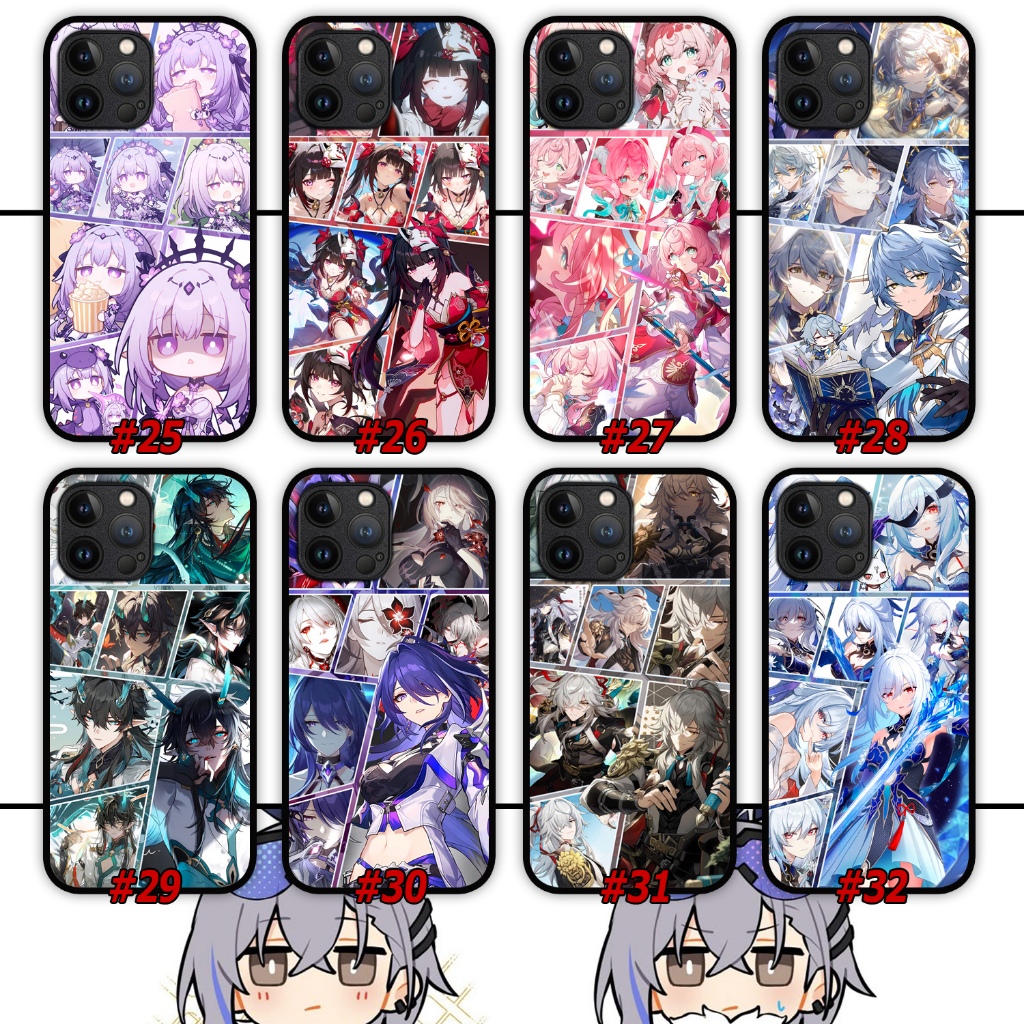 รางดาว Honkai - iQoo Z9 Z10 Turbo Pro + Neo 9 9s 10 13 OPPO A60 A3 A5 A5i A5x RENO 10 13 14F Pro Cas