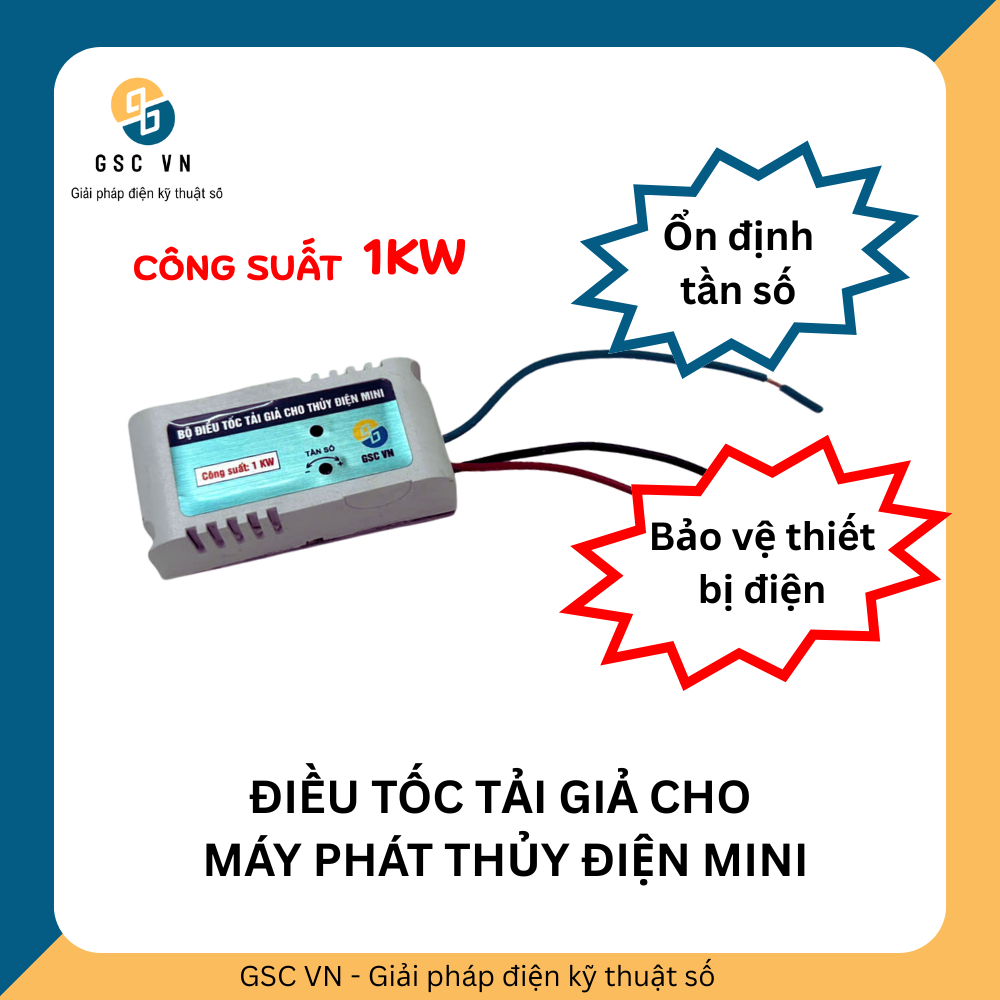 Dummy speed controller สําหรับ mini hydroelectric ที่มีความจุ 1kw