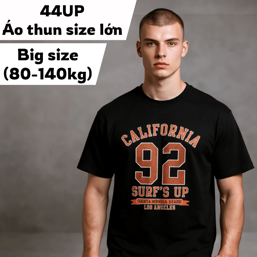 เสื้อยืดผ้าฝ้ายไซส์ใหญ่สําหรับผู้ชายเสื้อยืดพิมพ์ลายยืดไซส์ใหญ่ผ้าไม่ระบายเท่ๆ - BF.AT.35B