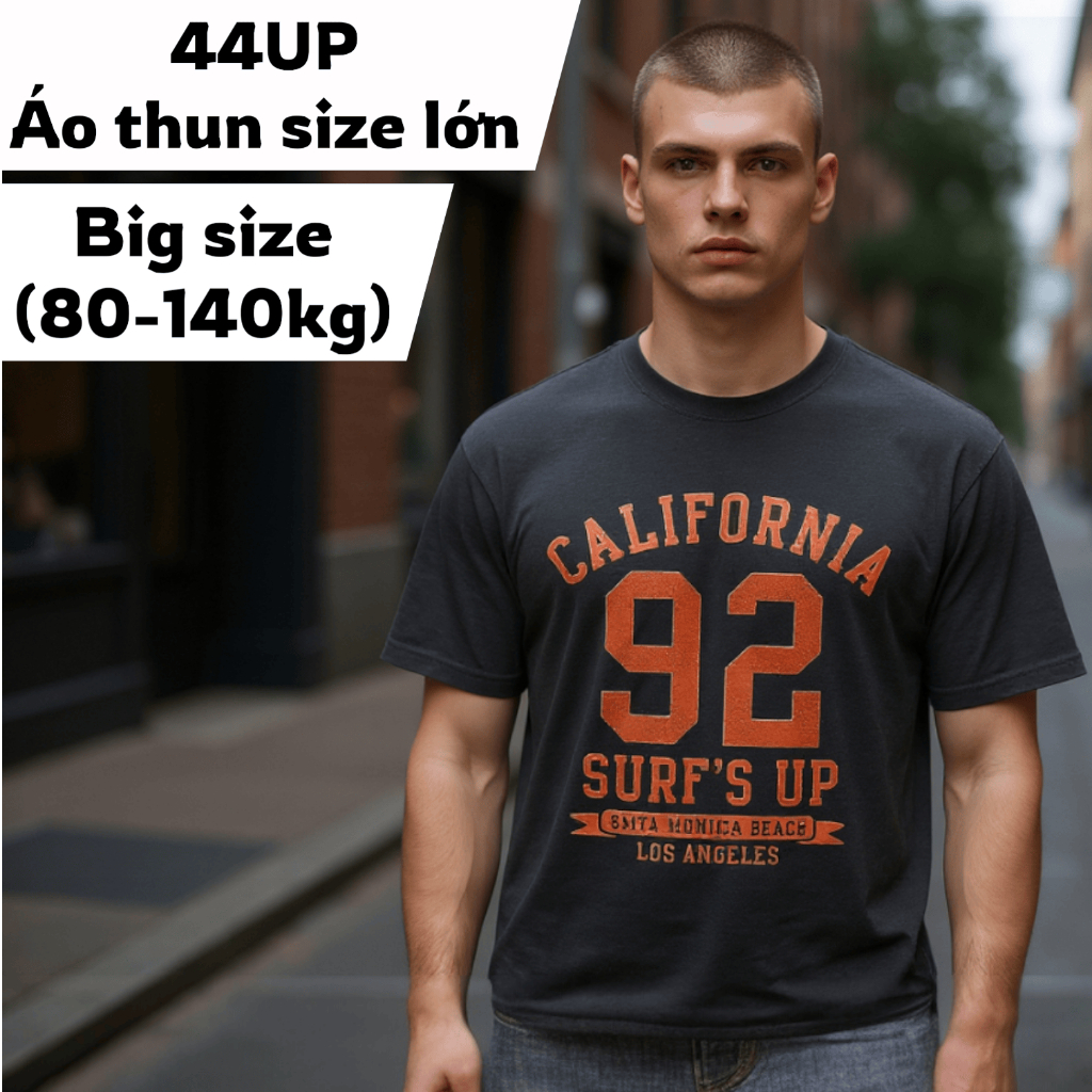 เสื้อยืดผ้าฝ้ายไซส์ใหญ่สําหรับผู้ชายเสื้อยืดพิมพ์ลายยืดไซส์ใหญ่ผ้าไม่ระบายเท่ๆ - BF.AT.35G