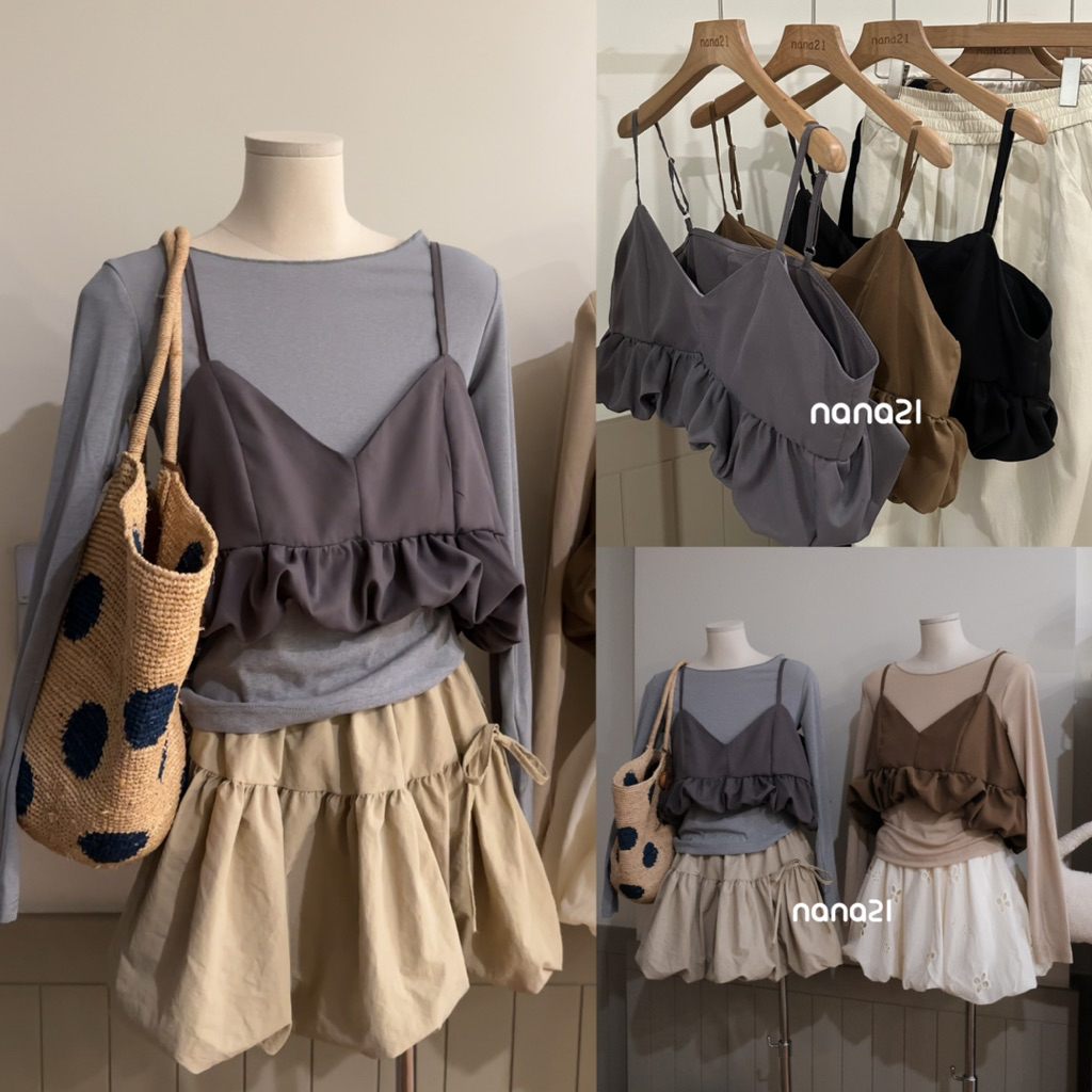 เสื้อกล้ามแขนยาว Set A6099 Nana21 Nanastore21 Womens Woman