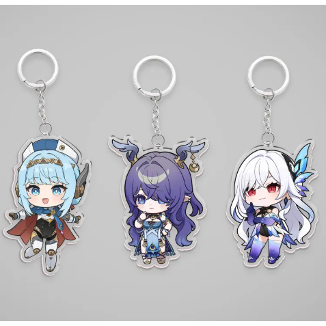 พวงกุญแจอะคริลิค Genshin Impact - Ineffa, Lauma, Skirk
