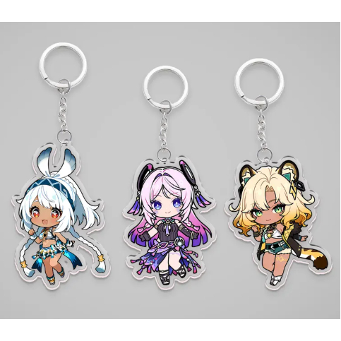 พวงกุญแจอะคริลิค Genshin Impact - Mualani, Citlali, Xilonen