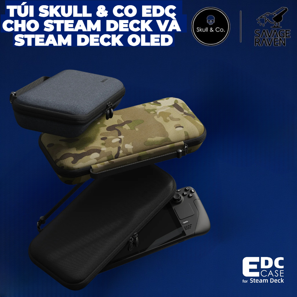 กระเป๋า Skull & Co EDC สําหรับดาดฟ้าไอน้ําและดาดฟ้าไอน้ํา Oled