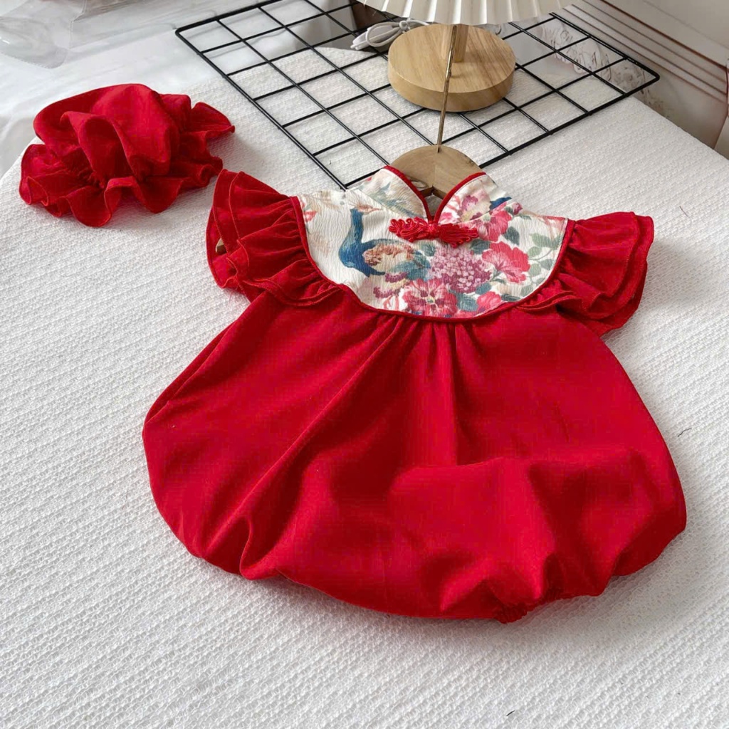 บอดี้ปีกนางฟ้าคู่ชิมเมอร์สําหรับฤดูเทศกาล ขนาดแรกเกิด - 13kg,TVK048