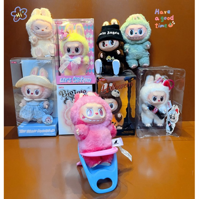 ของเหลว | Pass Labubu v123 halloween valentine cocacola unseal การ์ดกล่องครบ