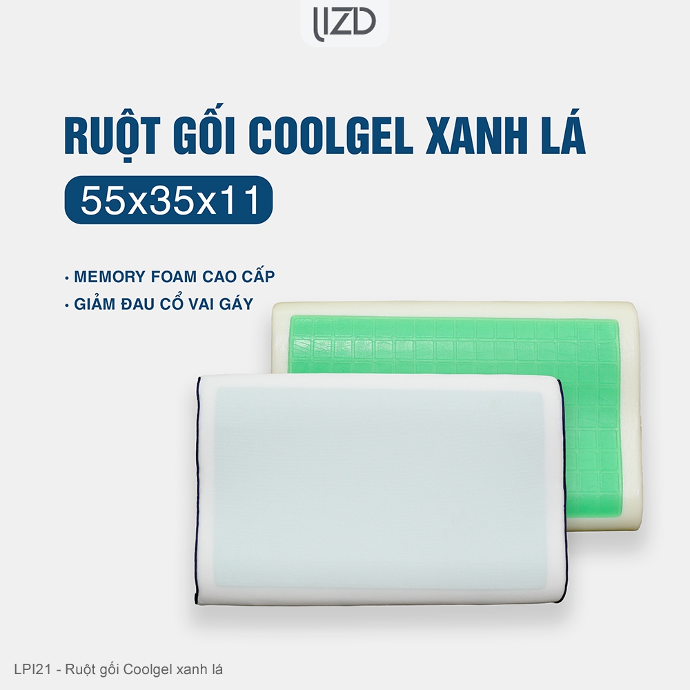 หมอน Ergonomic บรรเทาอาการปวดคอและไหล่ 55x35x11cm - LPI21 -LIZD NaMat