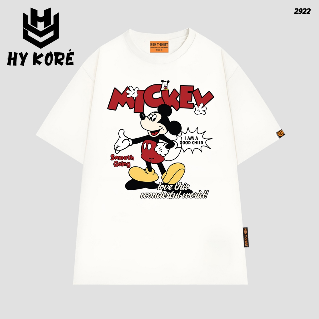 เสื้อยืด Format หลวม HY KORÉ MOUSE MIKEY SMOOTH 2922 EXTREMELY COOL CARTOON