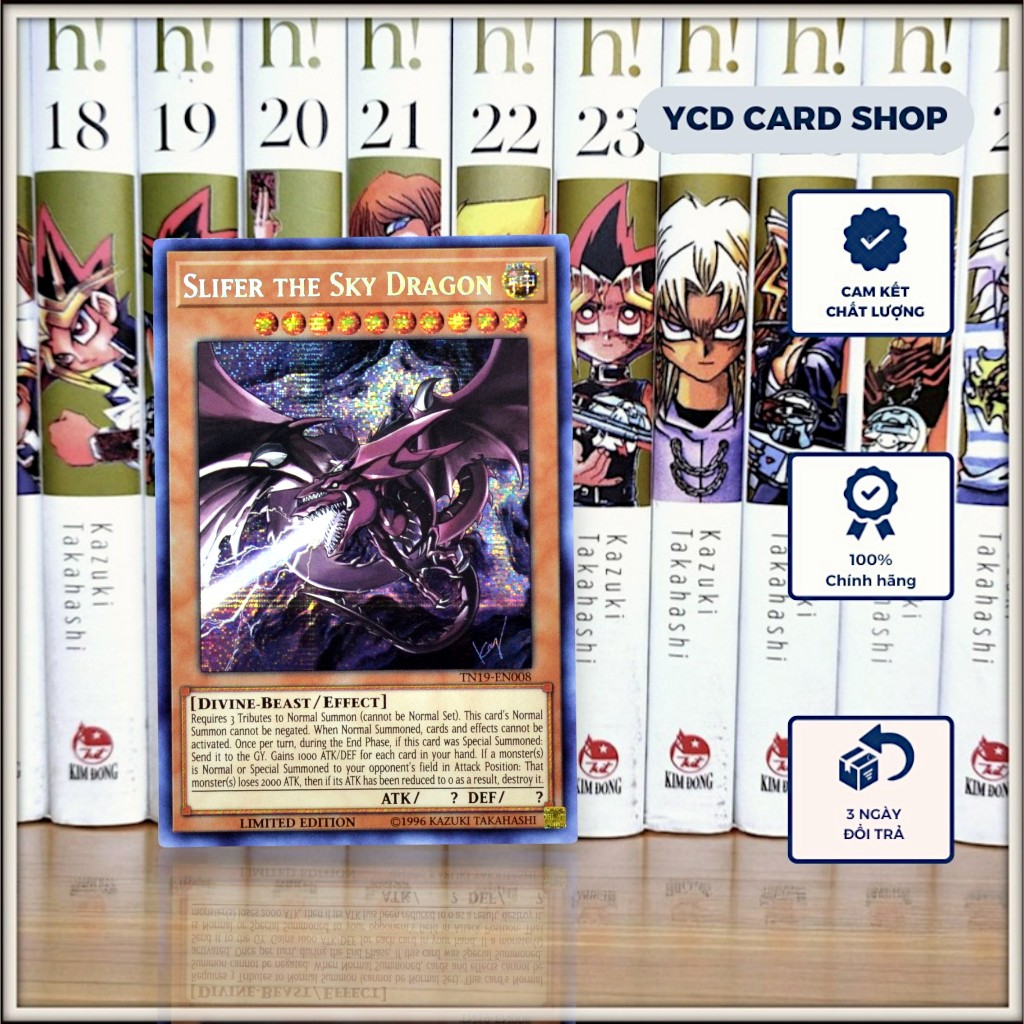 การ์ด yugioh ของแท้ Osiris - Slifer the Sky Dragon (ศิลปะธาตุ) – Prismatic Secret Rare