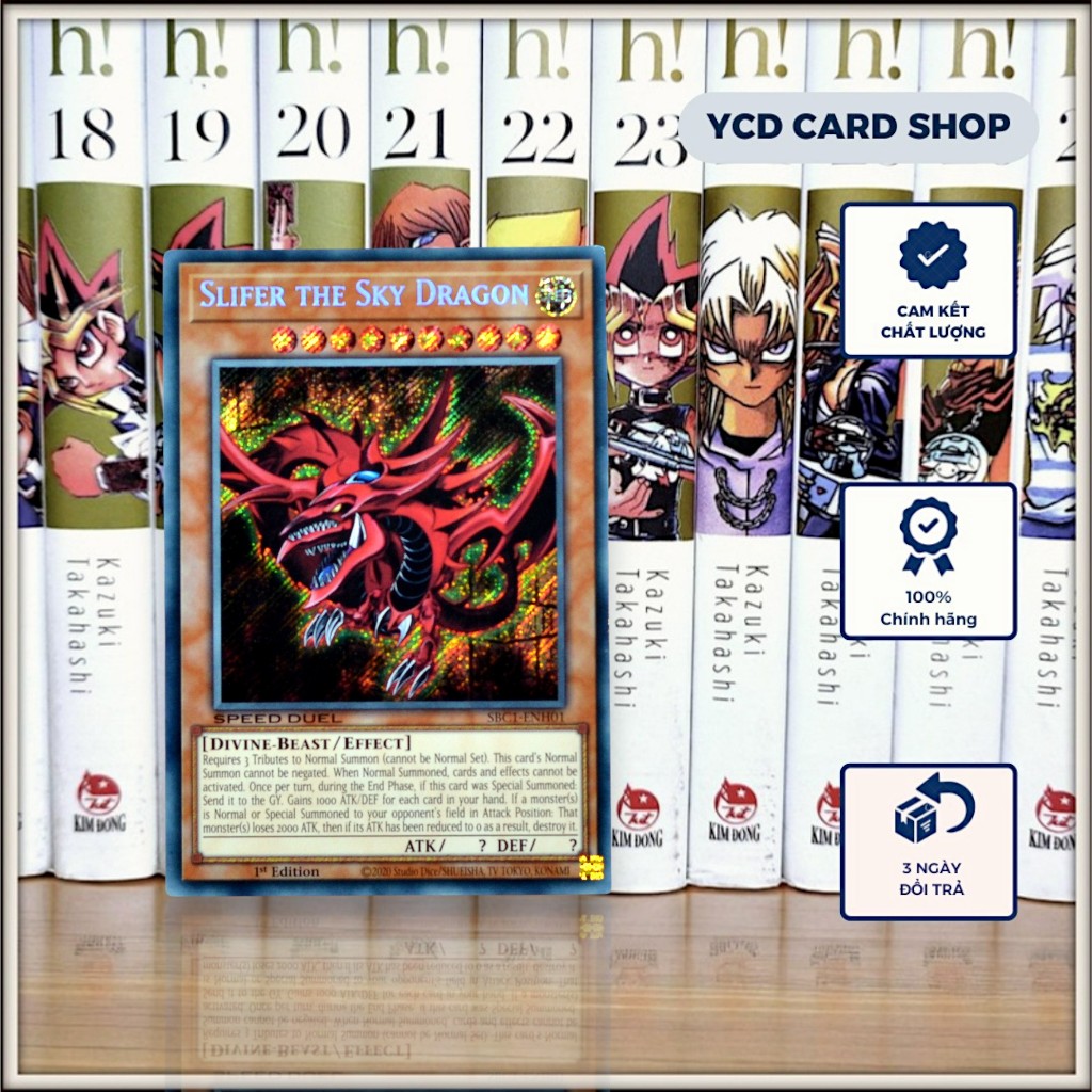 การ์ด Yugioh ของแท้ God Osiris - Slifer the Sky Dragon – Secret Rare