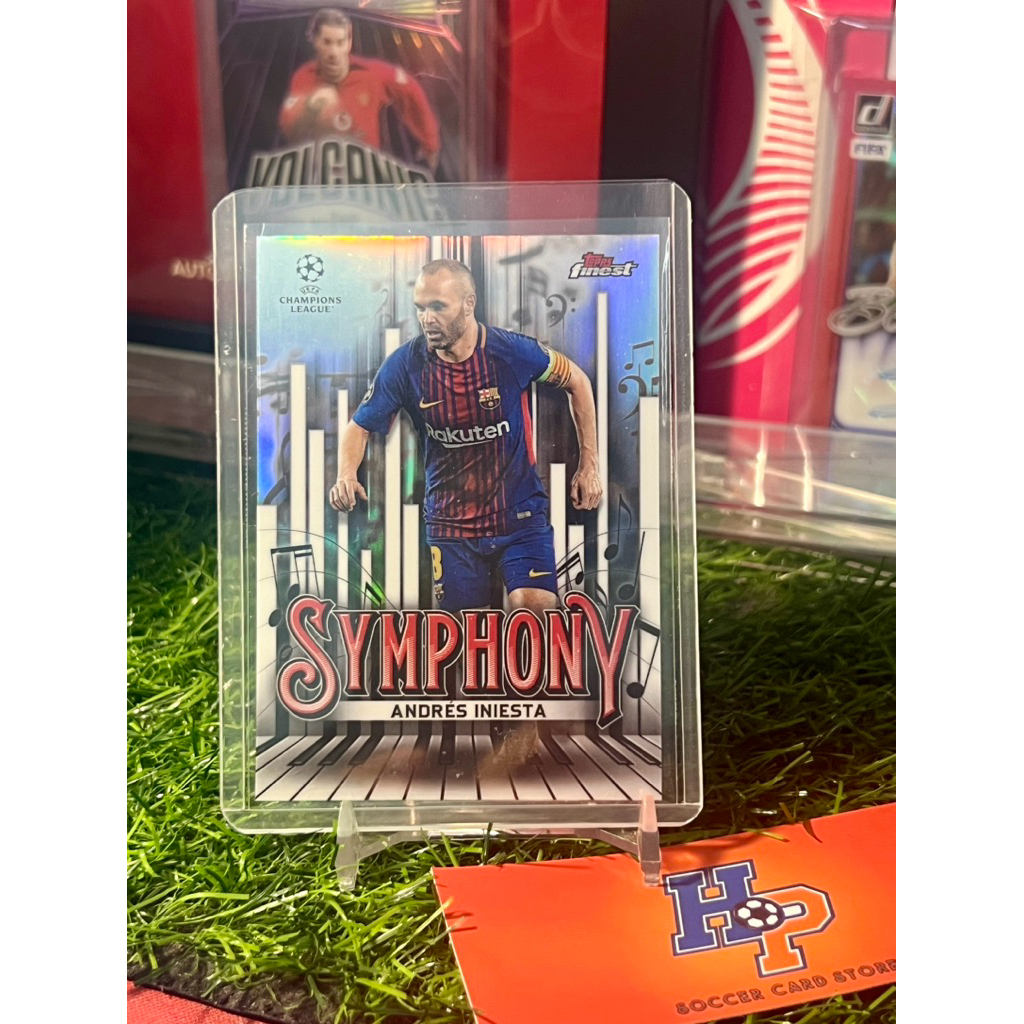 Iniesta Symphony Topps Finest UCL 2024/25 การ์ดฟุตบอล