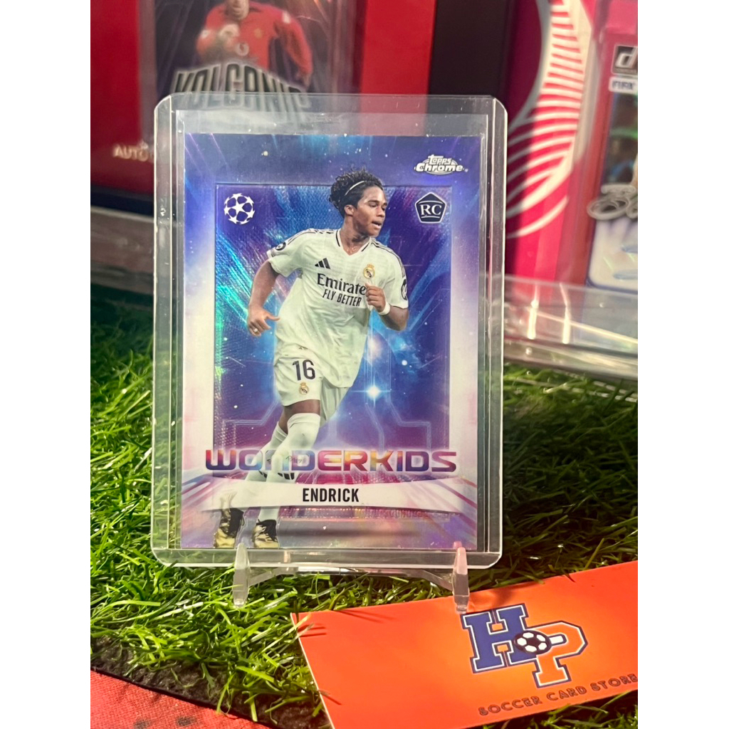 Endrick RC Wonderkids Topps Chrome UCL 2024/25 การ์ดฟุตบอล