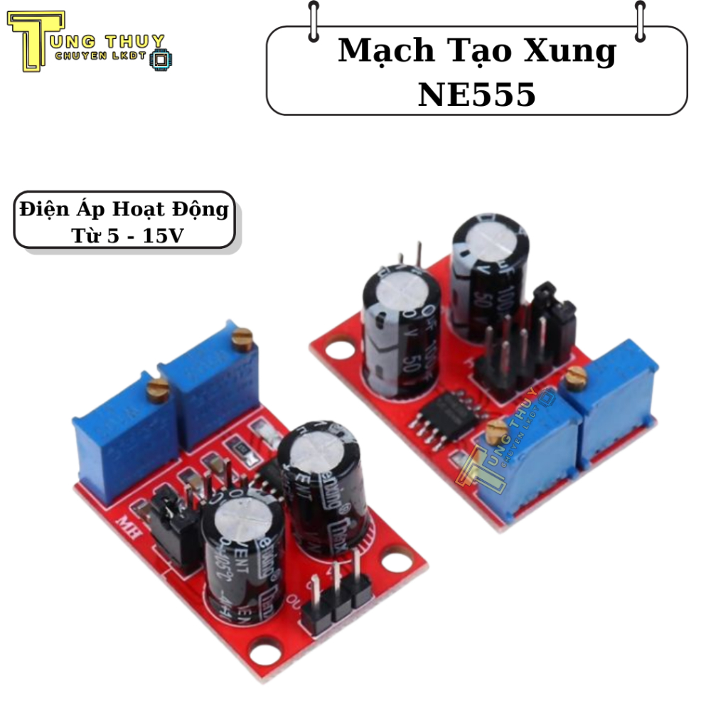 NE555 PWM Pulse Generator Circuit - Square Pulse Circuit - คุณภาพสูง