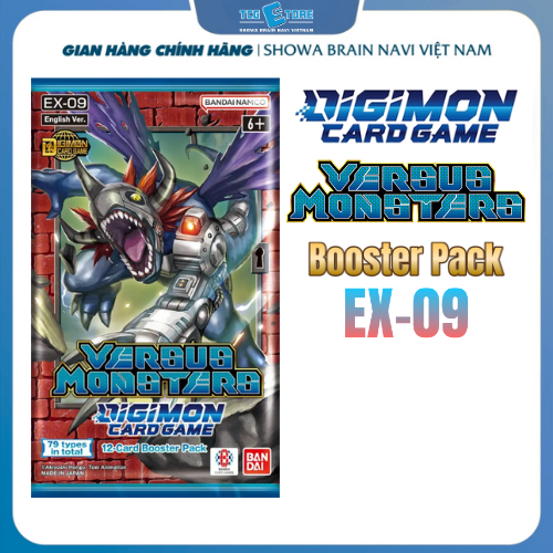 Digimon Card Game_Booster Pack_EX-09_Versus Monsters_1 แพ็ค 12 ใบ
