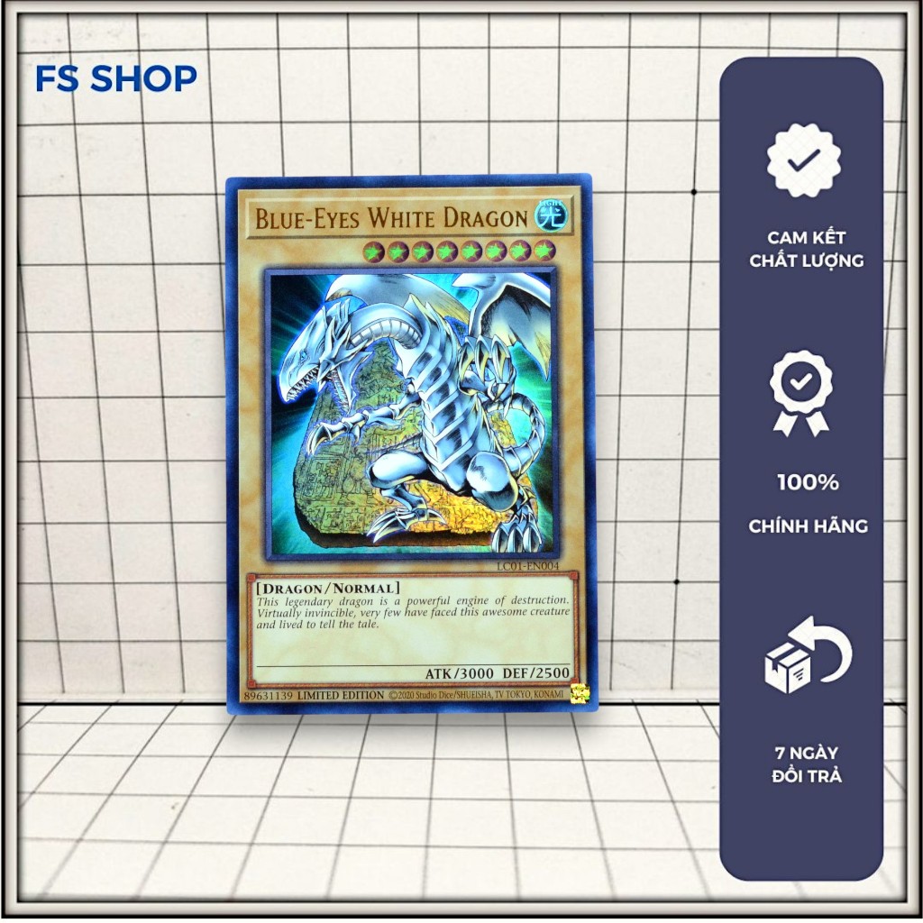 [FS Shop] การ์ด Yugioh ของแท้ Blue-Eyes White Dragon – Ultra Rare