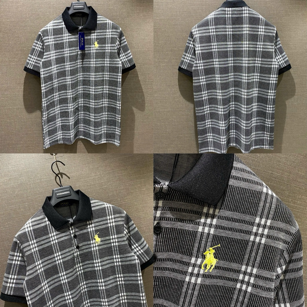 เสื้อโปโลผู้ชายทอคุณภาพสูง - เสื้อโปโลผู้ชาย Tang LoGo ปักสวยมาก