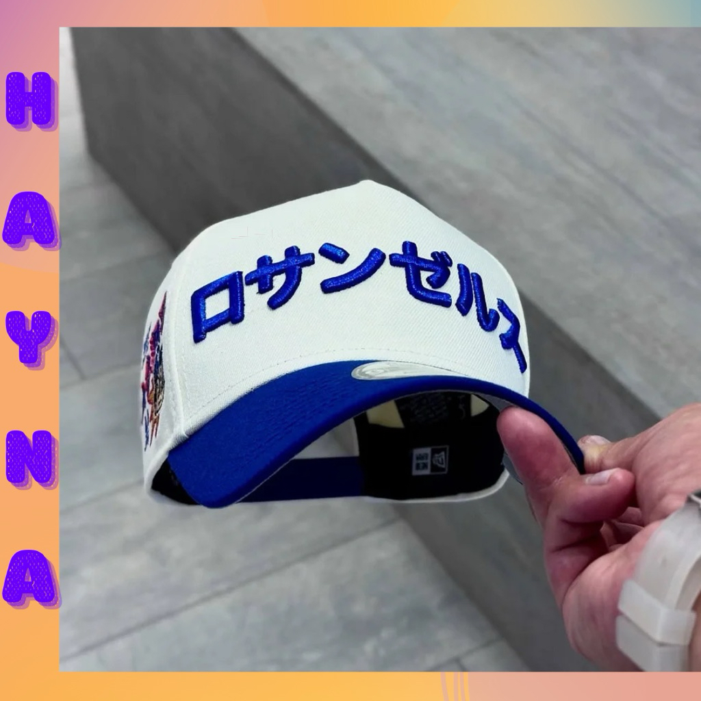 หมวกเบสบอลปักลายญี่ปุ่นแฟชั่นมีกระดุมปิด- (หมวกเบสบอลกีฬาแฟชั่นได้) ม801