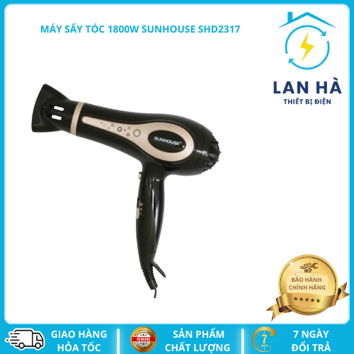 Sunhouse SHD2317 1800W เครื่องเป่าผม-ความจุ 1800W