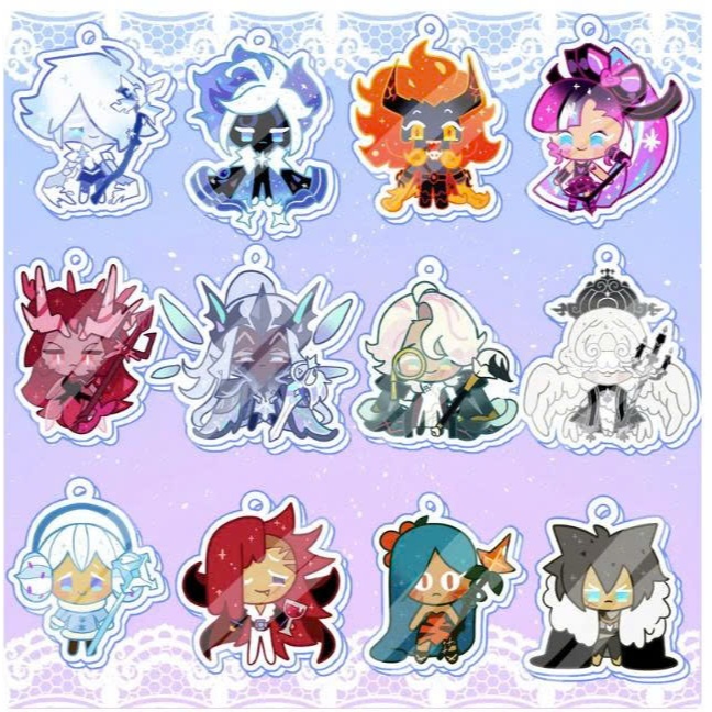 KEYCHAIN 2" CR Kingdom Cookies Vol. สั่งซื้อล่วงหน้าพวงกุญแจอีพ็อกซี่สองด้าน 3 ชิ้น สั่งซื้อล่วงหน้า