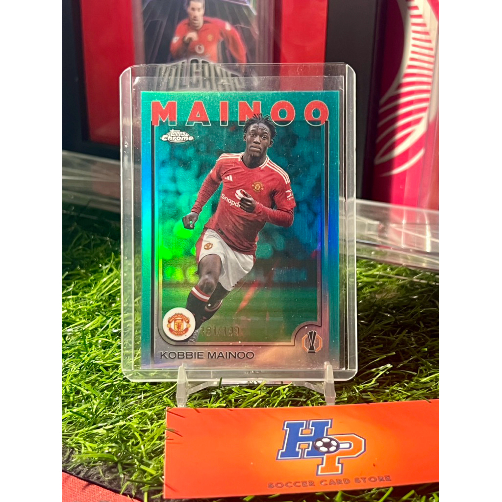 การ์ดฟุตบอล Kobie Mainoo /199 Topps Chrome UCL 2024/25