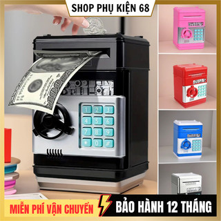 Két sắt nhựa ABS điện tử mini , ống heo tiết kiệm dễ thương , két sắt mini cho bé