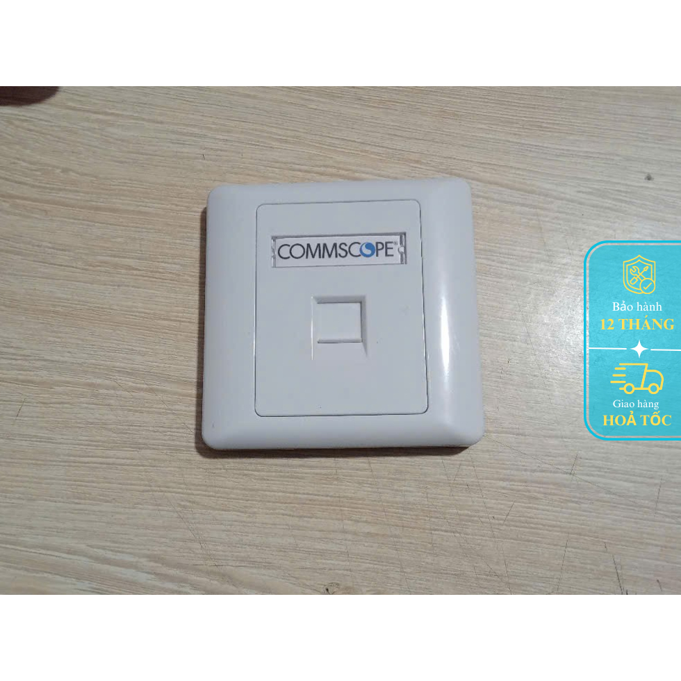Square 1 พอร์ต หน้ากาก AMP/Commscope 2 พอร์ต