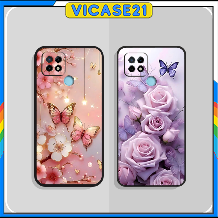 เคส Realme C21/ C21Y/ C25/ C25s/ C25Y พร้อม FEMININE PATTERNS, FLOWERS และ LEAVES