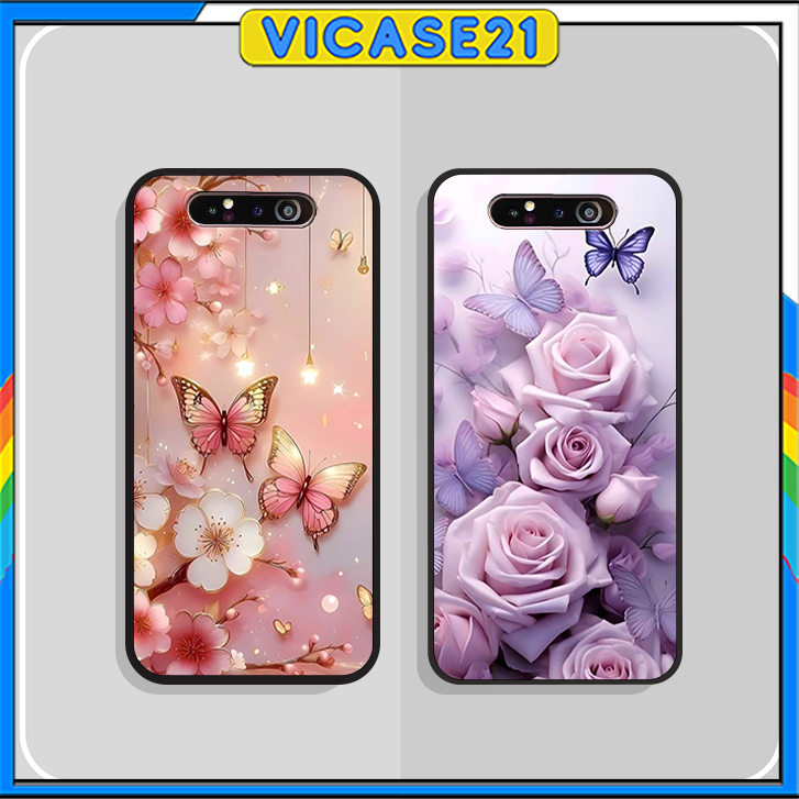 เคส Samsung A80, A90 พร้อม FEMININE PATTERNS, FLOWERS และ LEAVES