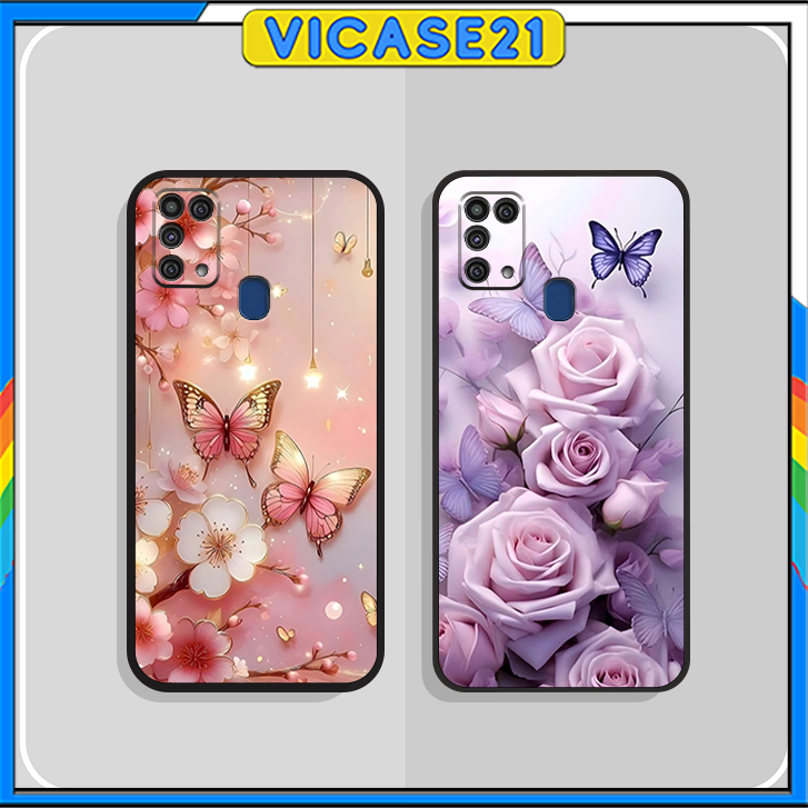 เคส Samsung M21, M31, M51 พร้อม FEMININE PATTERNS, FLOWERS และ LEAVES