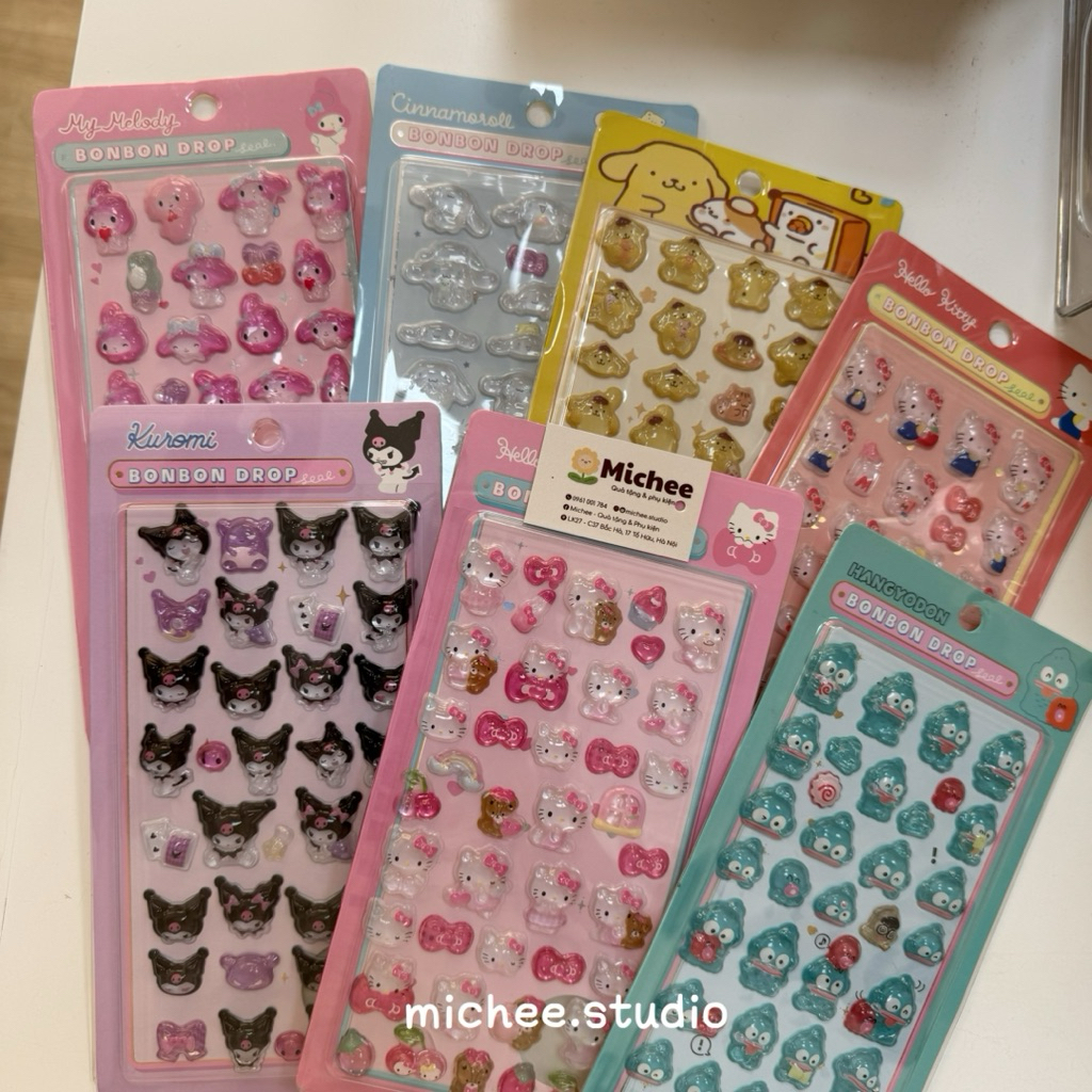 Bonbon drop Sanrio 3d embossed Sticker - micoe.studio