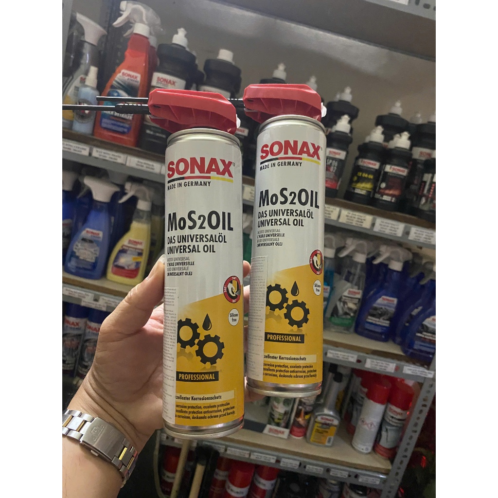 น้ํามัน Sonax MoS2 339400 (400มล): น้ํามันหล่อลื่นป้องกันสนิมอเนกประสงค์สําหรับทุกความต้องการ