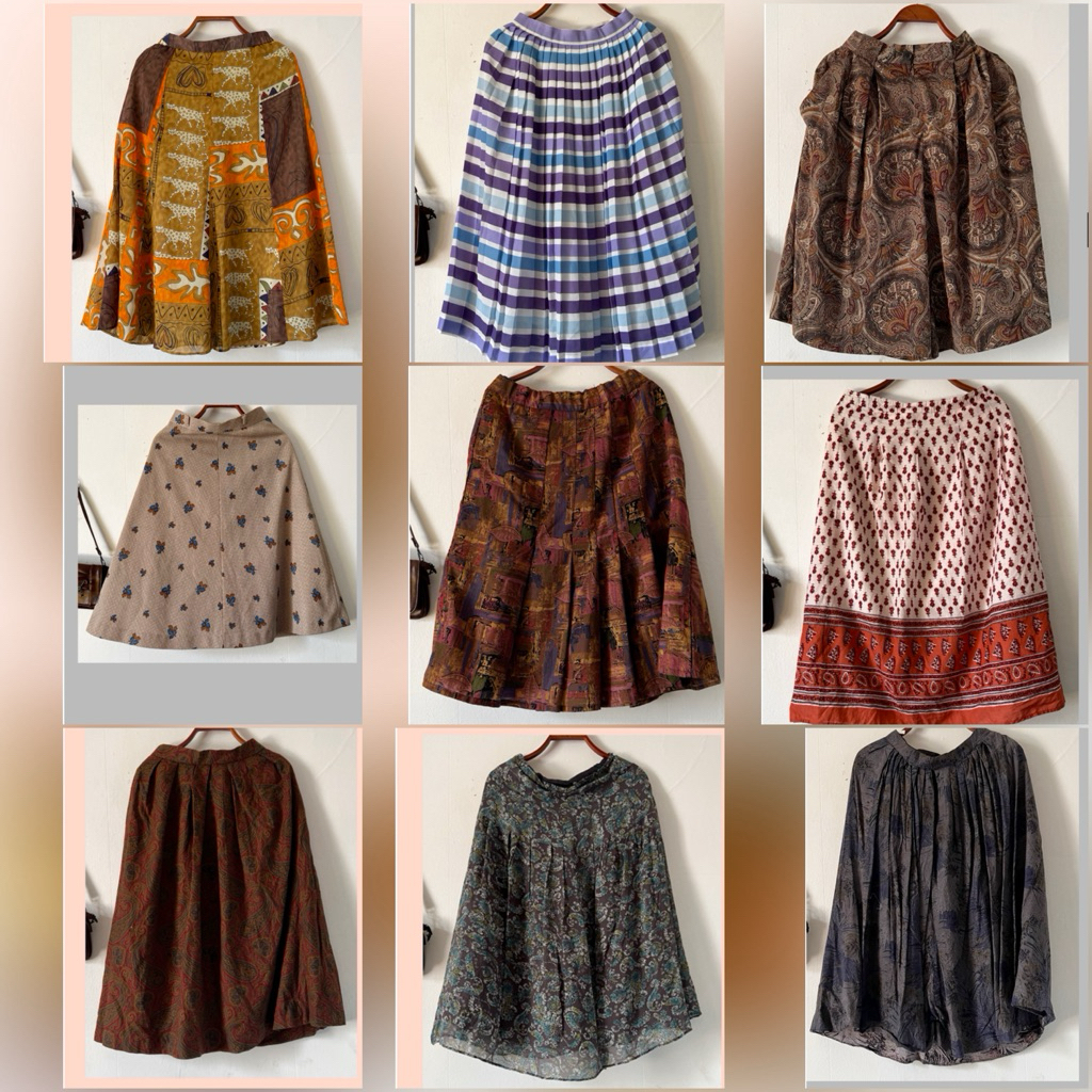 [27/09] Chân váy dài 2hand công sở long skirt ootd street classic y2k grunge vintage 41 64 53 54 61 