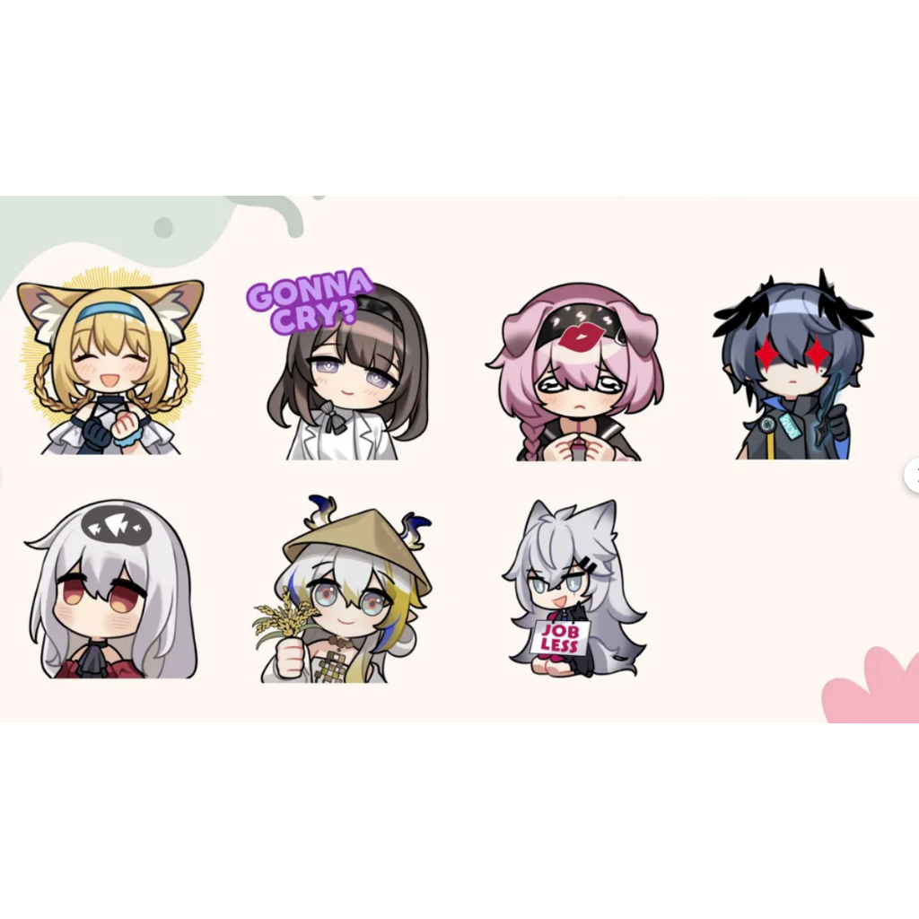 พวงกุญแจไวนิล Arknights: Wisadel, โลโก้, Priestess, Suzuran, Goldenglow, Shu, Lappland, Skadi