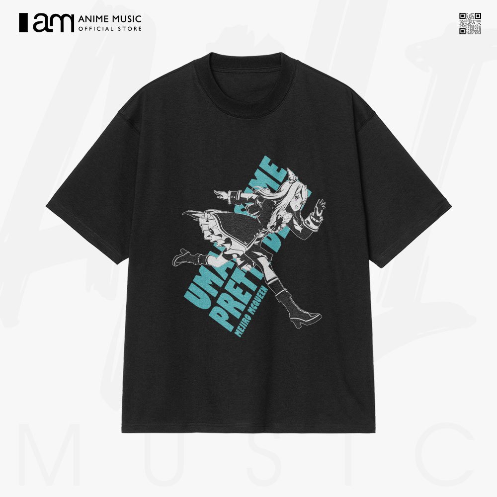 Unisex Uma Musume: Pretty Derby Mejiro Mcqueen Art เสื้อยืดแขนสั้นผ้าฝ้าย 100% ขนาดใหญ่