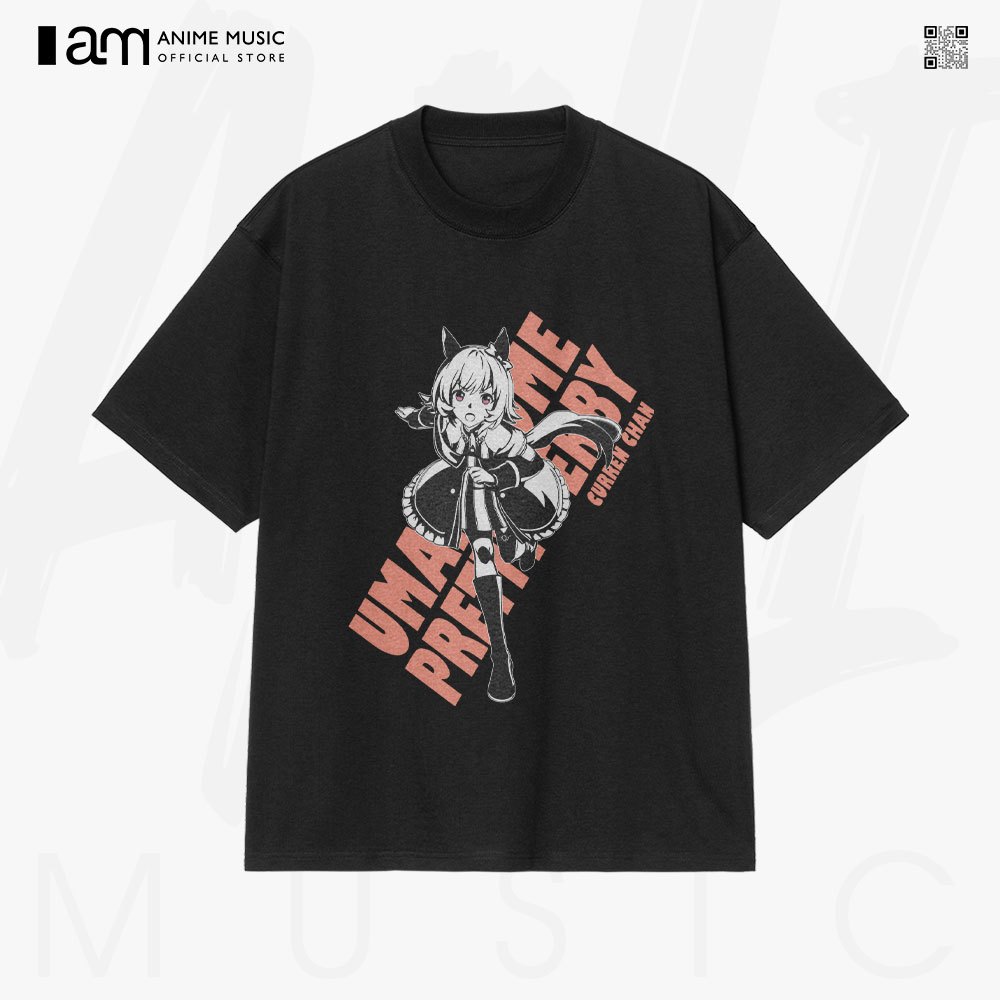 Unisex Uma Musume: เสื้อยืดแขนสั้นผ้าฝ้าย 100% Pretty Derby Curren Chan Art ขนาดใหญ่