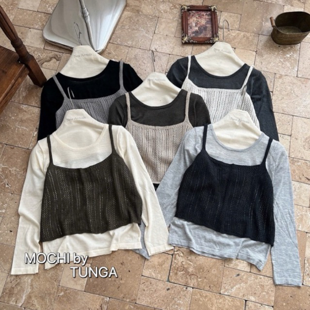 ชุดเสื้อยืดกระดาษ + VAGE PIECE SWEATERS QC MS9991