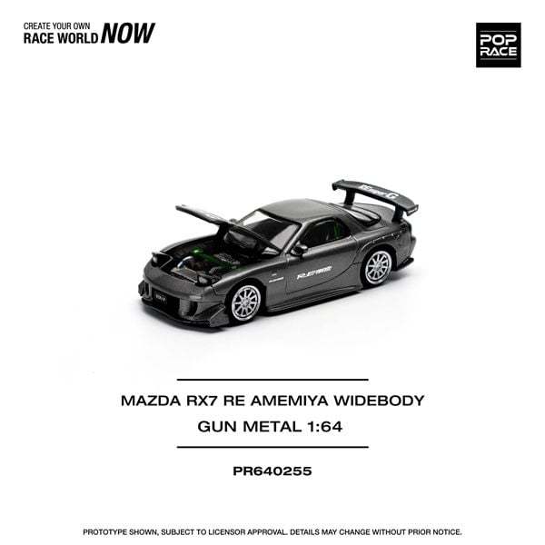 Poprace Mazda Rx7 RE Amemiya รถโมเดล - 1:64 Scale