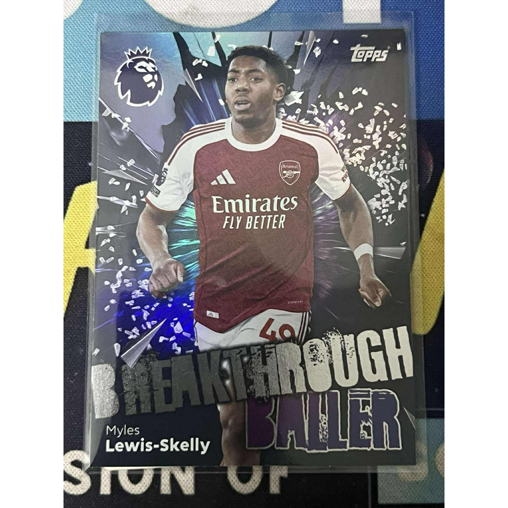 การ์ดฟุตบอล M897 Myles Lewis-Skelly Arsenal Breakthrough Ballerina Topps EPL 2024/25