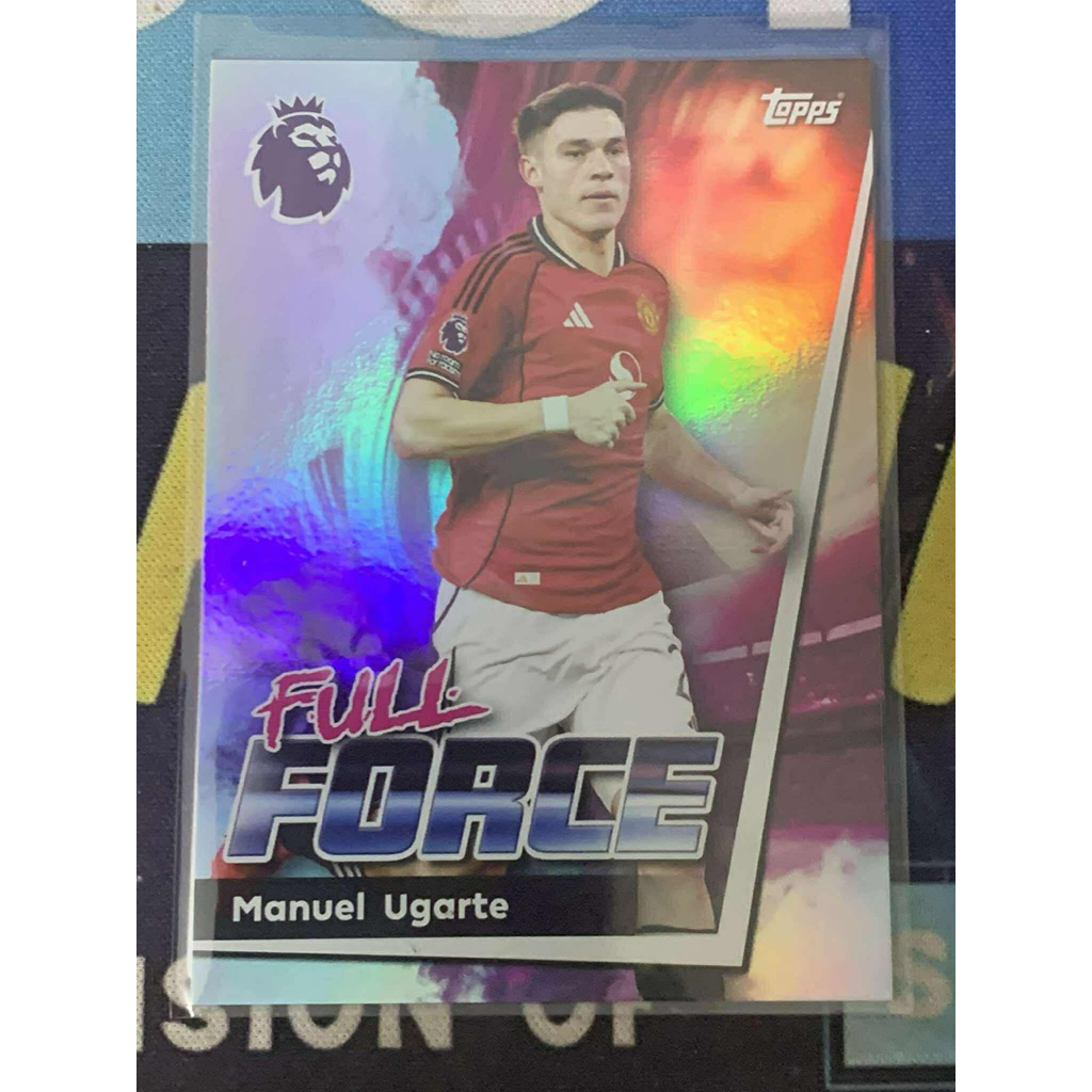การ์ดฟุตบอล M916 Manuel Ugarte Manchester United Full Force Topps EPL 2024/25