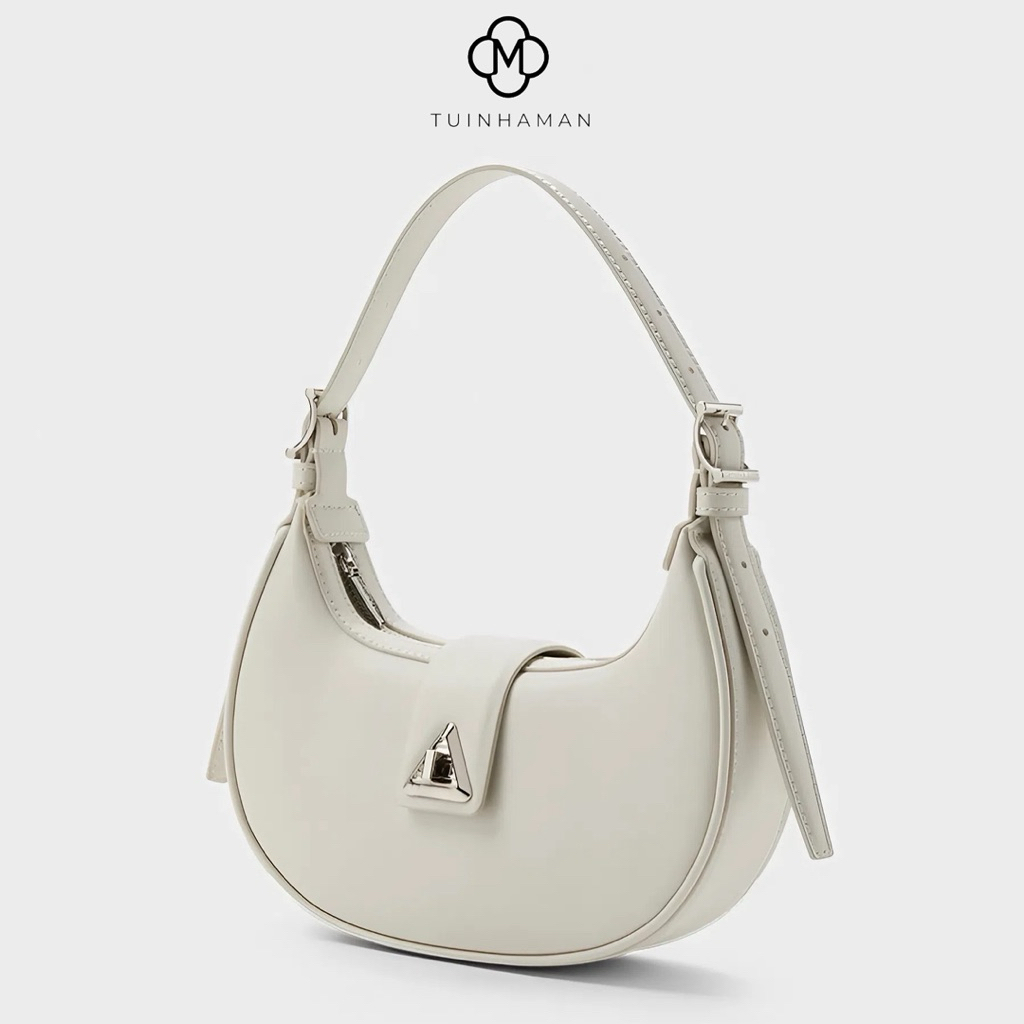 [2H EXPRESS] กระเป๋าสะพายข้างผู้หญิง The Ivory Crescent Bag - T06