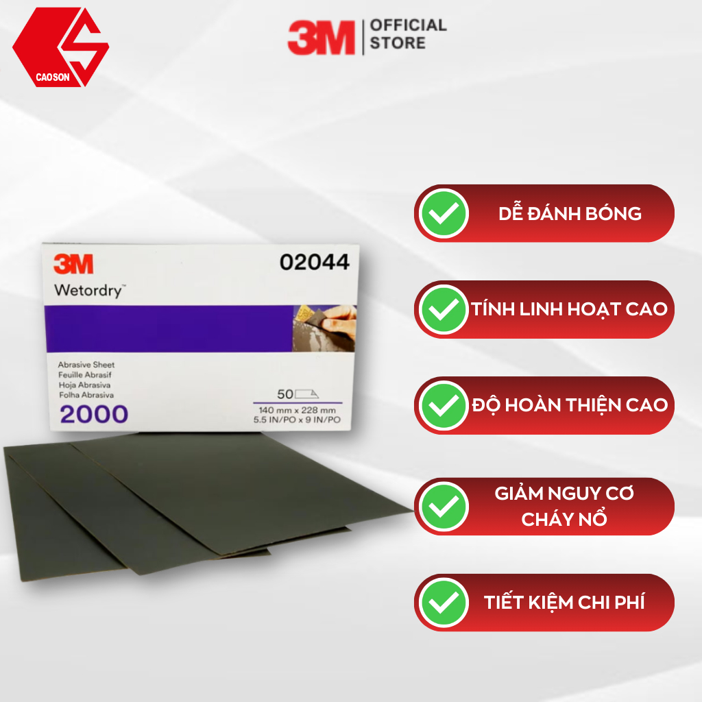 3M Wetordry 401Q, 02022 - 2024