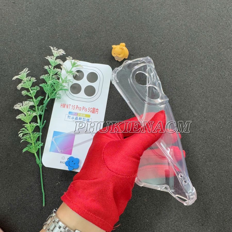 REDMI NOTE 15 PRO PLUS 5G เคสยืดหยุ่นโปร่งใสพร้อมด้านข้างกันกระแทกและกันกระแทก 4 ด้าน