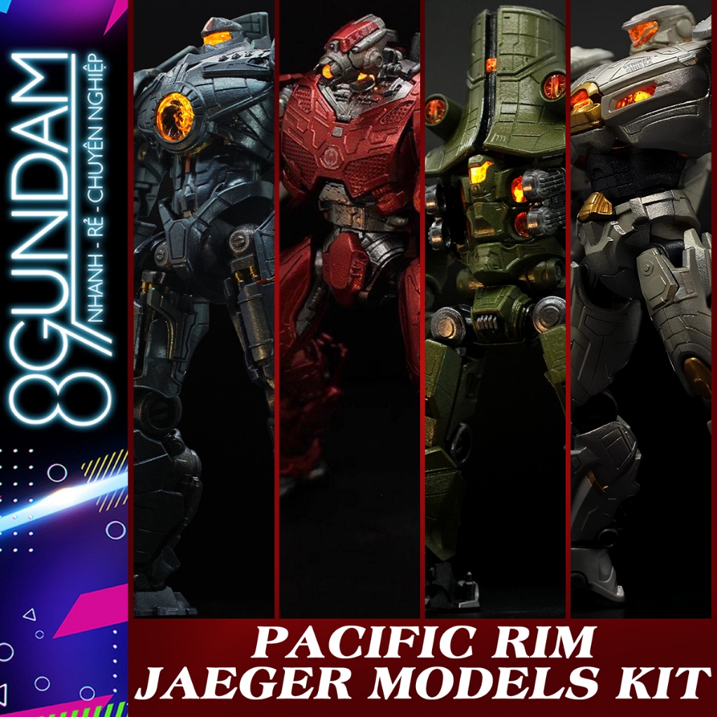Pacific Rim Gipsy Danger/ Crimson Typhoon/ Cherno Alpha/ Striker Eureka Assembly Model (พร้อมฐานและ 