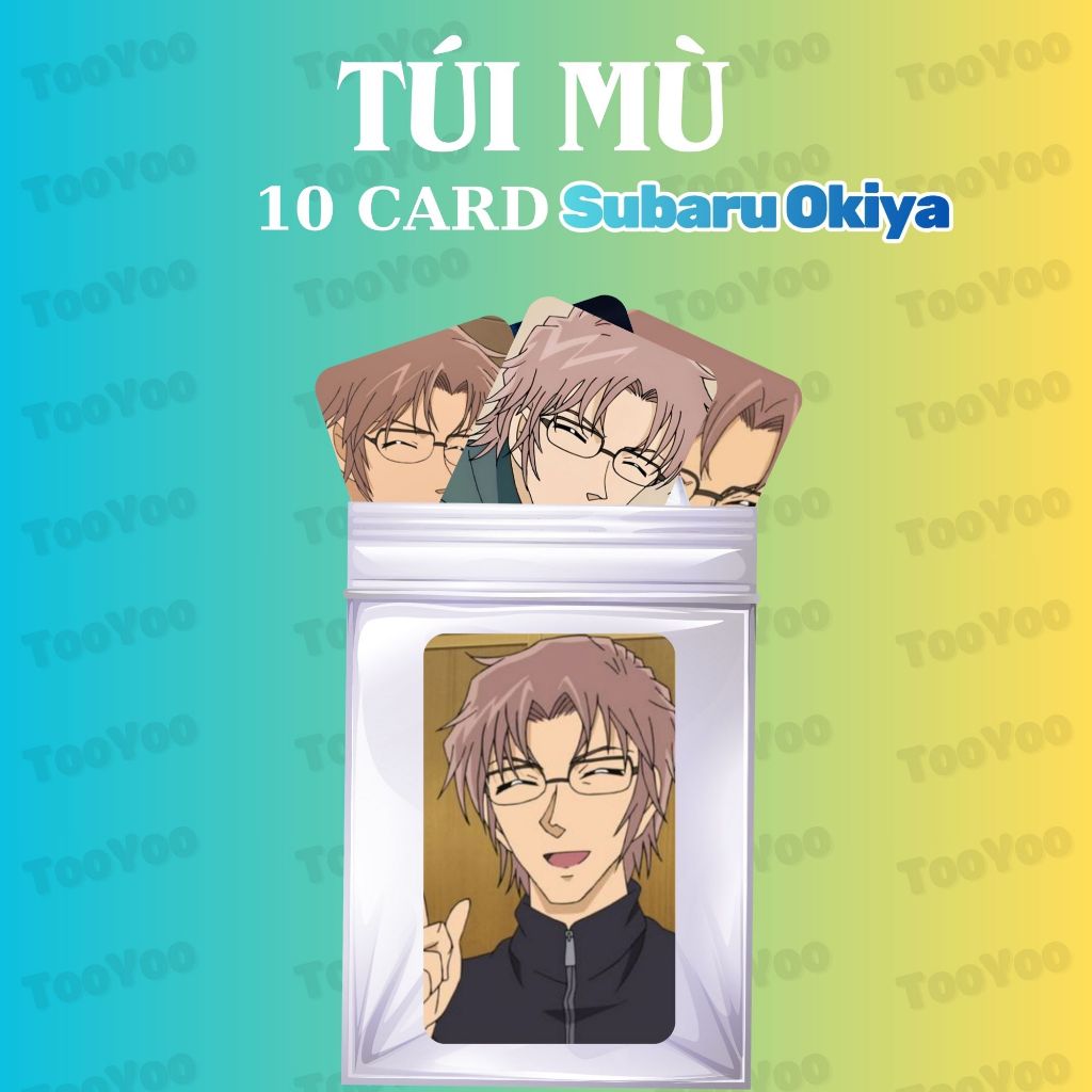 กระเป๋าตาบอดรวมการ์ด Subaru Okiya จํานวน 10 ใบ พร้อมมุมไม่ซ้ํา TooYo CARD0268