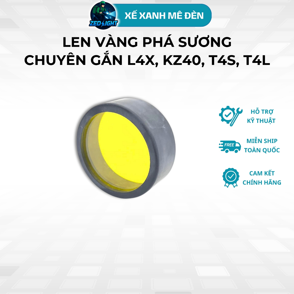 BEAUTIFUL MIST-BREAKING GOLD LENS FOR LIGHT SUPPORTS L4X, L6X, L9X, KZ40...