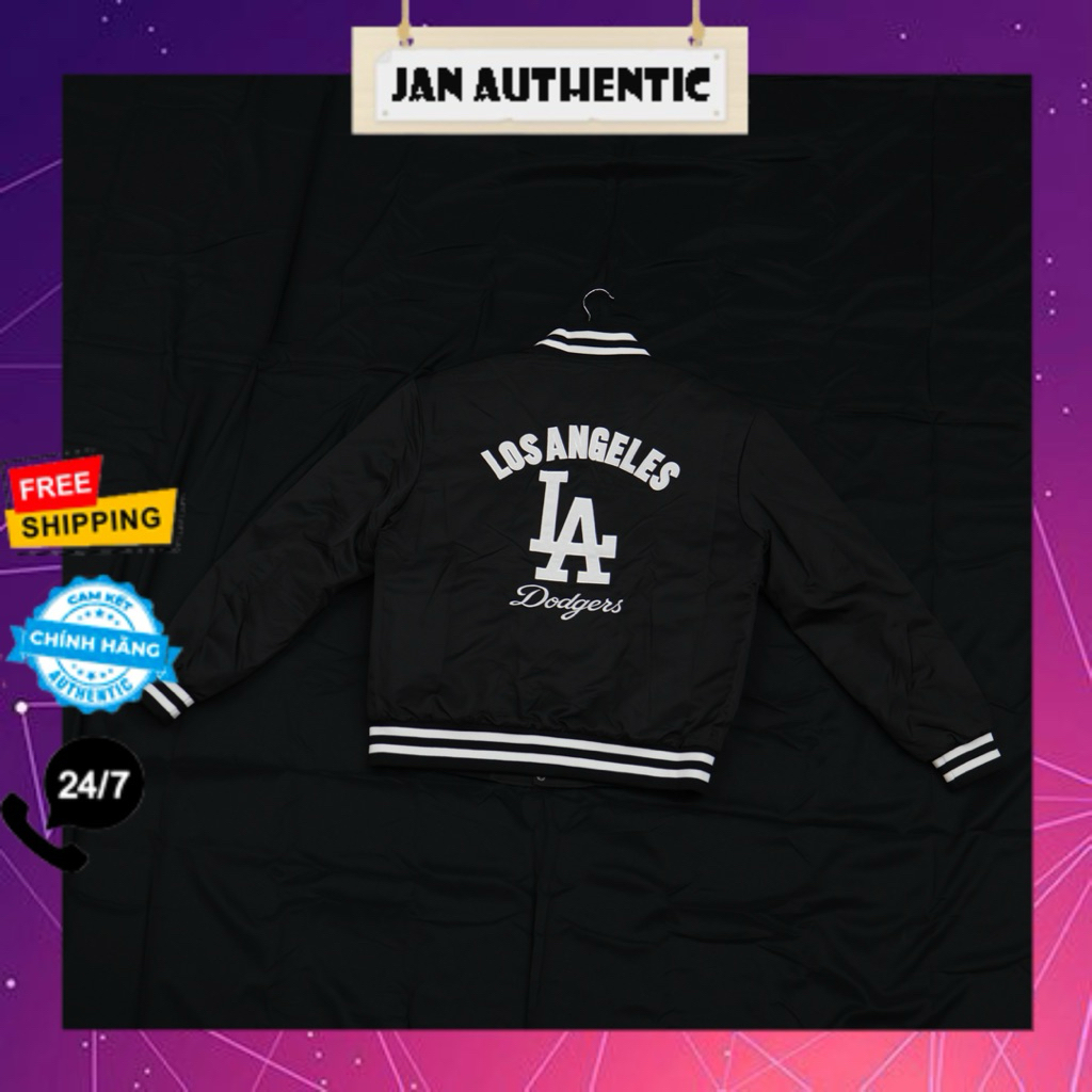 NEW ERA LA DODGERS BLACK Bomber Jacket CODE: 14112326 | แจนแท้