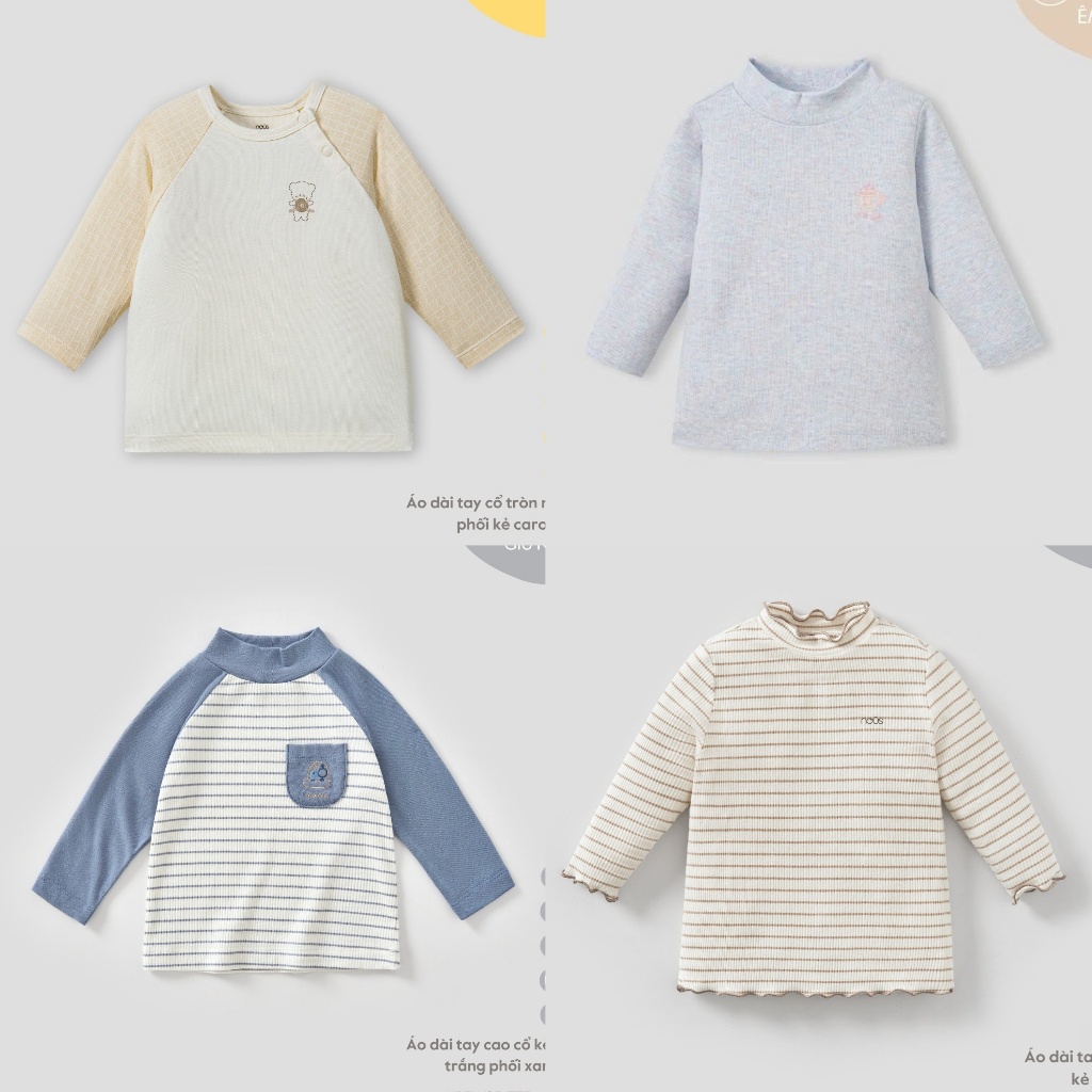 [ NOUS Baby ] เสื้อคอปก 3 ซม. และเสื้อคอปก 5 ซม. สําหรับ Baby- 02A - 6M 9M 12M 18M 2Y - NOVA.T10B - 