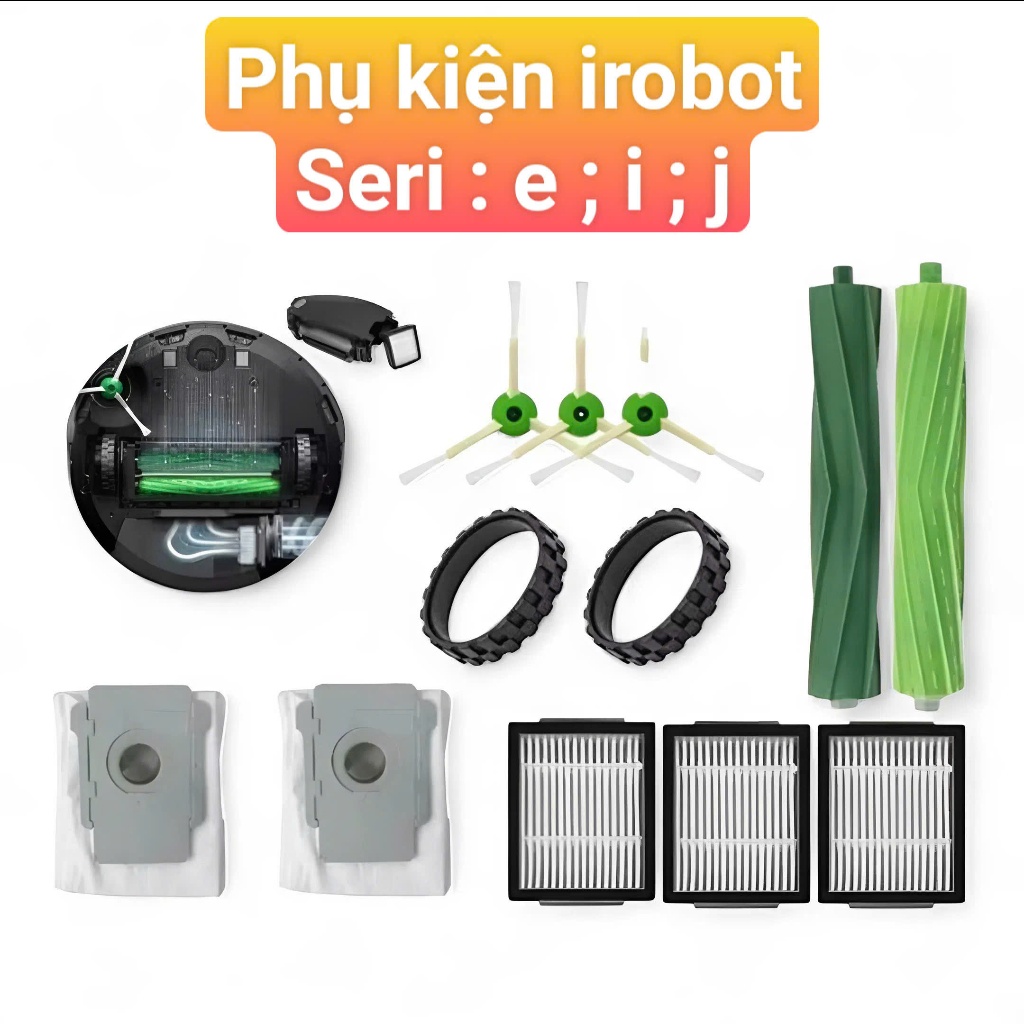 แปรงข้าง แปรงยาง เฮปา ถุงขยะ irobot Roomba i7 i3 i4 e5 e6